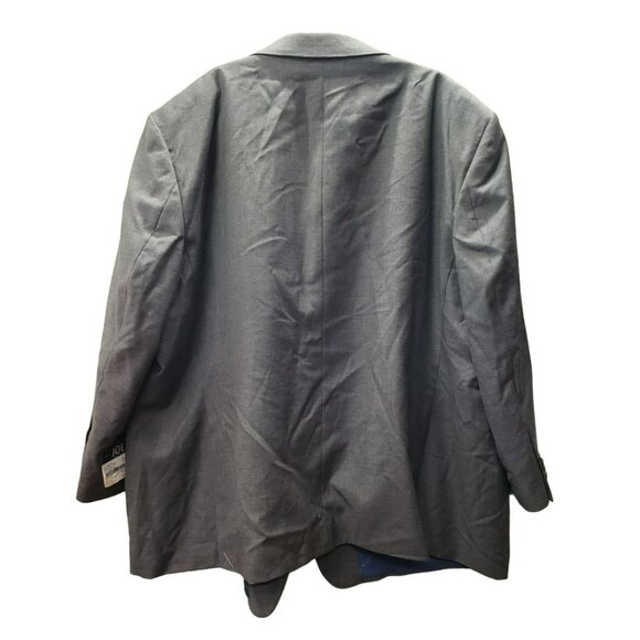 Joe Joseph Abboud Executive Suit Jacket Coat, 58R 54L, Gray, Wool, double vent - Picture 2 of 10